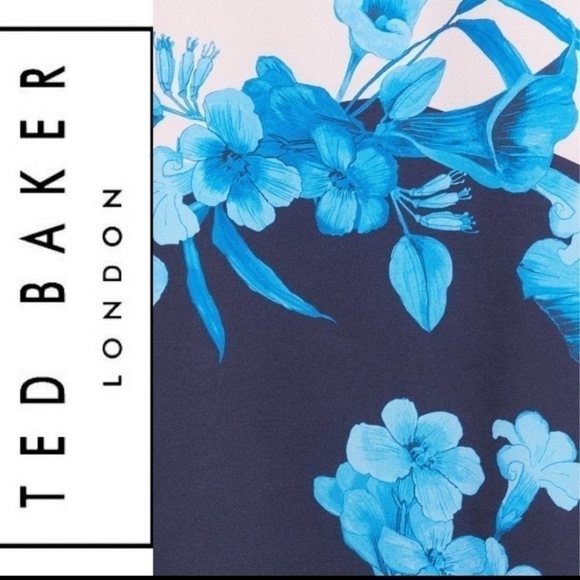 Ted BAKER Nemea Fantasia Floral Asymmetrical Skirt  US 6 - Picture 3 of 9